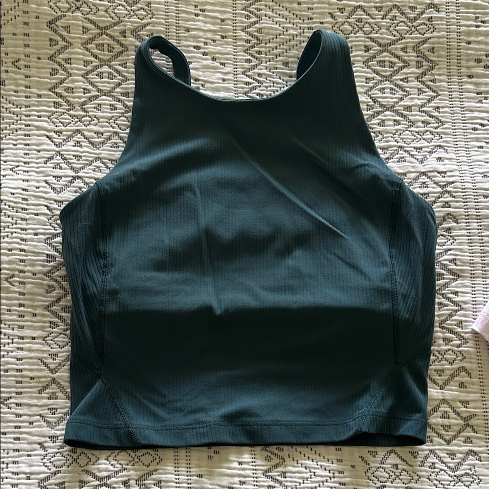 lululemon athletica Dark Green Crop Top